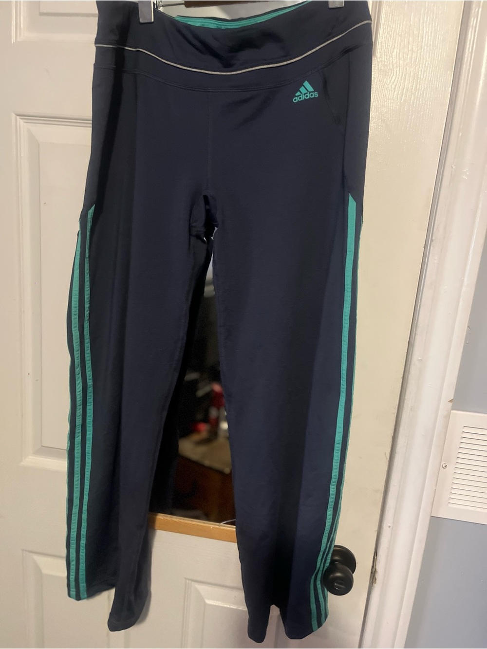 Size XL Adidas Climalite Yoga Pants, Flared Leg
